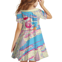 Six Seven Ice Cream Drip Kid Short Sleeve Dress 67 Funny Christmas Gen Alpha Slang - Wonder Print Shop
