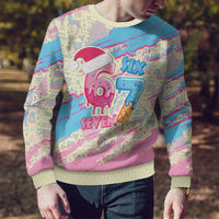 Six Seven Ice Cream Drip Ugly Christmas Sweater 67 Funny Christmas Gen Alpha Slang - Wonder Print Shop