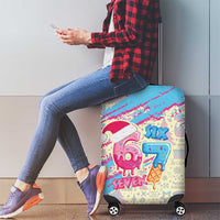 Six Seven Ice Cream Drip Luggage Cover 67 Funny Christmas Gen Alpha Slang - Wonder Print Shop