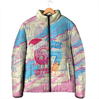 Six Seven Ice Cream Drip Padded Jacket 67 Funny Christmas Gen Alpha Slang - Wonder Print Shop