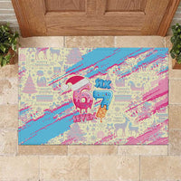 Six Seven Ice Cream Drip Rubber Doormat 67 Funny Christmas Gen Alpha Slang - Wonder Print Shop