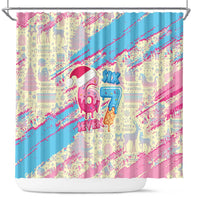 Six Seven Ice Cream Drip Shower Curtain 67 Funny Christmas Gen Alpha Slang - Wonder Print Shop