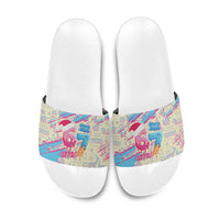 Six Seven Ice Cream Drip Slide Sandals 67 Funny Christmas Gen Alpha Slang - Wonder Print Shop