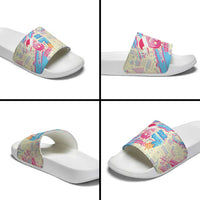 Six Seven Ice Cream Drip Slide Sandals 67 Funny Christmas Gen Alpha Slang - Wonder Print Shop