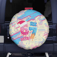 Six Seven Ice Cream Drip Spare Tire Cover 67 Funny Christmas Gen Alpha Slang - Wonder Print Shop