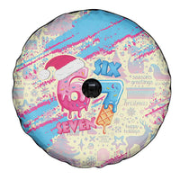 Six Seven Ice Cream Drip Spare Tire Cover 67 Funny Christmas Gen Alpha Slang - Wonder Print Shop