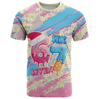 Six Seven Ice Cream Drip T Shirt 67 Funny Christmas Gen Alpha Slang - Wonder Print Shop