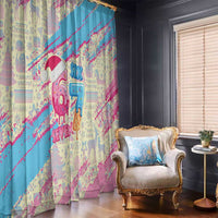 Six Seven Ice Cream Drip Window Curtain 67 Funny Christmas Gen Alpha Slang - Wonder Print Shop