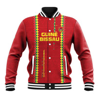 Custom Guinea Bissau Football Baseball Jacket Go Djurtus - Red Ver - Wonder Print Shop