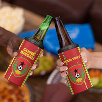 Custom Guinea Bissau Football 4 in 1 Can Cooler Tumbler Go Djurtus - Red Ver - Wonder Print Shop