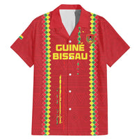 Custom Guinea Bissau Football Family Matching Mermaid Dress and Hawaiian Shirt Go Djurtus - Red Ver - Wonder Print Shop