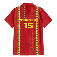 Custom Guinea Bissau Football Family Matching Mermaid Dress and Hawaiian Shirt Go Djurtus - Red Ver - Wonder Print Shop