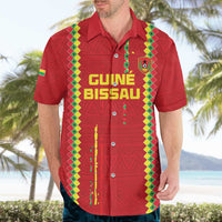 Custom Guinea Bissau Football Hawaiian Shirt Go Djurtus - Red Ver - Wonder Print Shop