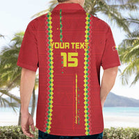 Custom Guinea Bissau Football Hawaiian Shirt Go Djurtus - Red Ver - Wonder Print Shop