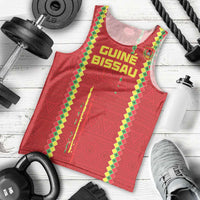 Custom Guinea Bissau Football Men Tank Top Go Djurtus - Red Ver - Wonder Print Shop