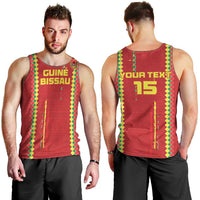 Custom Guinea Bissau Football Men Tank Top Go Djurtus - Red Ver - Wonder Print Shop