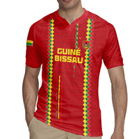 Custom Guinea Bissau Football Rugby Jersey Go Djurtus - Red Ver - Wonder Print Shop