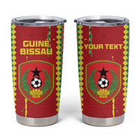 Custom Guinea Bissau Football Tumbler Cup Go Djurtus - Red Ver - Wonder Print Shop