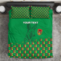 Custom Guinea Bissau Football Bedding Set Go Djurtus - Green Ver - Wonder Print Shop
