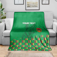 Custom Guinea Bissau Football Blanket Go Djurtus - Green Ver