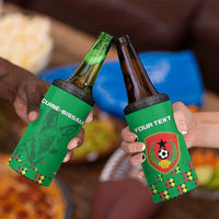 Custom Guinea Bissau Football 4 in 1 Can Cooler Tumbler Go Djurtus - Green Ver - Wonder Print Shop