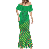 Custom Guinea Bissau Football Mermaid Dress Go Djurtus - Green Ver - Wonder Print Shop