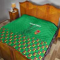 Custom Guinea Bissau Football Quilt Go Djurtus - Green Ver - Wonder Print Shop