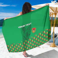Custom Guinea Bissau Football Sarong Go Djurtus - Green Ver - Wonder Print Shop