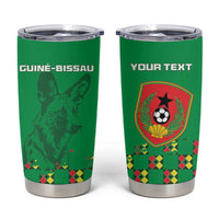 Custom Guinea Bissau Football Tumbler Cup Go Djurtus - Green Ver - Wonder Print Shop
