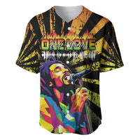 Reggae Legend Bob Baseball Jersey Grunge Style - Wonder Print Shop