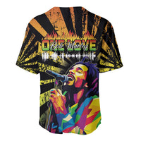 Reggae Legend Bob Baseball Jersey Grunge Style - Wonder Print Shop