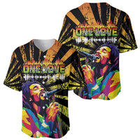 Reggae Legend Bob Baseball Jersey Grunge Style - Wonder Print Shop