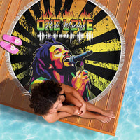 Reggae Legend Bob Beach Blanket Grunge Style - Wonder Print Shop