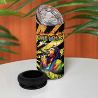 Reggae Legend Bob 4 in 1 Can Cooler Tumbler Grunge Style - Wonder Print Shop
