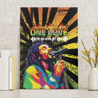 Reggae Legend Bob Canvas Wall Art Grunge Style - Wonder Print Shop