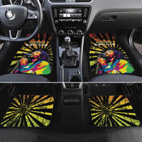 Reggae Legend Bob Car Mats Grunge Style - Wonder Print Shop