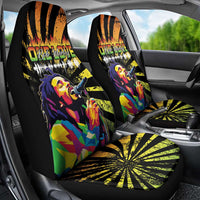Reggae Legend Bob Car Seat Cover Grunge Style - Wonder Print Shop