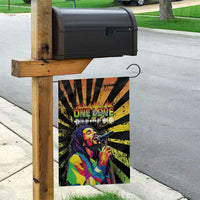Reggae Legend Bob Garden Flag Grunge Style - Wonder Print Shop