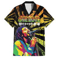 Reggae Legend Bob Hawaiian Shirt Grunge Style - Wonder Print Shop