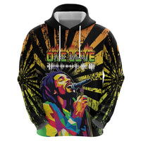 Reggae Legend Bob Hoodie Grunge Style - Wonder Print Shop