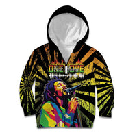 Reggae Legend Bob Kid Hoodie Grunge Style - Wonder Print Shop