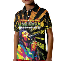 Reggae Legend Bob Kid Polo Shirt Grunge Style - Wonder Print Shop