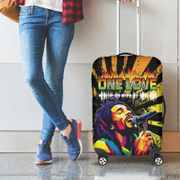 Reggae Legend Bob Luggage Cover Grunge Style - Wonder Print Shop