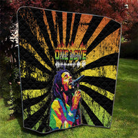 Reggae Legend Bob Quilt Grunge Style - Wonder Print Shop