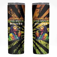 Reggae Legend Bob Skinny Tumbler Grunge Style - Wonder Print Shop