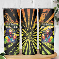 Reggae Legend Bob Skinny Tumbler Grunge Style - Wonder Print Shop