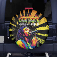 Reggae Legend Bob Spare Tire Cover Grunge Style - Wonder Print Shop