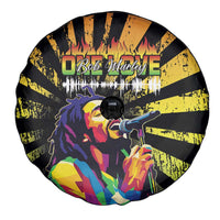 Reggae Legend Bob Spare Tire Cover Grunge Style - Wonder Print Shop