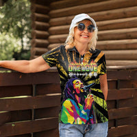 Reggae Legend Bob Women Polo Shirt Grunge Style - Wonder Print Shop