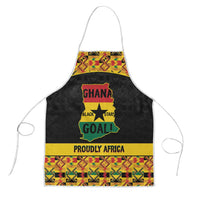 Afro Ghana Football Apron Black Stars Never Fall - Kente Pattern - Wonder Print Shop